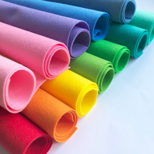 ECO-friendly 100% Polyester Non Woven Felt Fabric Felts Colorful