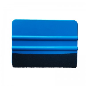 Hot sale 10*7cm plastic squeegees felt edge squeegees for easier application of vinyl