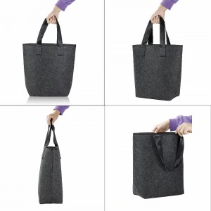 Best Selling Felt Handbag with PP Board Bottom High Quality Felt Bag