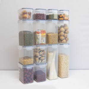 Wholesale Transparent Plastic Food Storage Boxes Cereal Container Dry Food airtight food storage bin