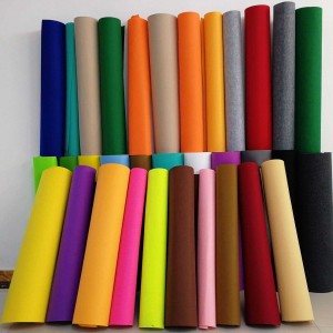 Natural Wool Felt Hard Pressed Thick Medium Korean Hard Felt Fabric Polyester 1.2mm 3mm Colorful Crafting Hard Felt