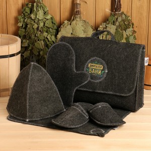 luxury australian felt slipper gloves bath towel sets merino wool sauna hats