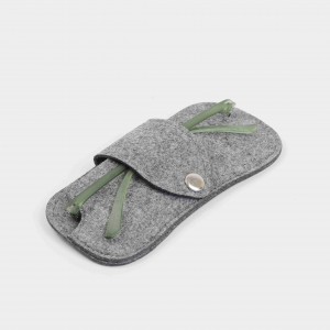 Printed logo portable sunglasses pouch mobile phone eyeglass soft pouch bag eyeglasses felt pouch bag