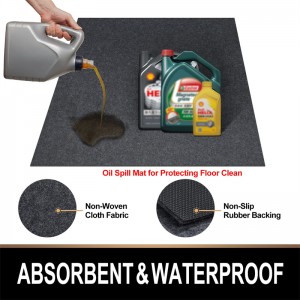 Anti-slip TPE/PE Garage Floor Mat Waterproof Oil Maintenance Mat to Protect Garage Floor Surface Parking Mats