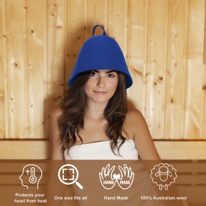 In Stock Merino Wool Sauna Hat with High quality!