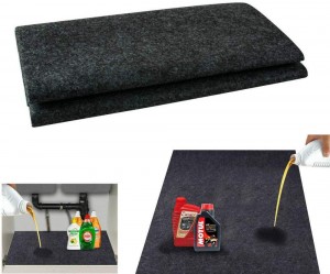 Reusable Washable Felt Oil Spill Mat Absorbent Oil Mat for Driveway, Garage, Parking Floor and Maintenance Shop