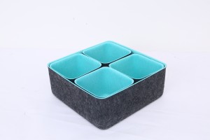 Support Custom Set of 5 Felt Drawer Organizer Felt Storage Bin Desk Organizer