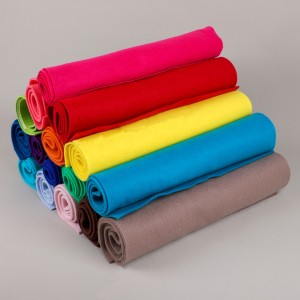 Natural Wool Felt Hard Pressed Thick Medium Korean Hard Felt Fabric Polyester 1.2mm 3mm Colorful Crafting Hard Felt