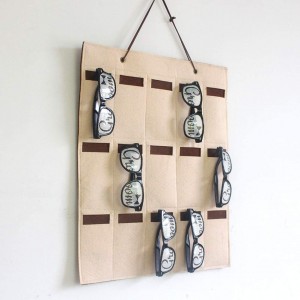 Felt sunglasses storage organizer bag