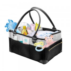 Renewable Design for Felt Bin - Felt Storage Babby Diaper Caddy Bag – Rolking