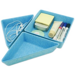 Multifunctional 4PC Felt Drawer Organizer Indoor Use Storage Bin Office Desk Organizer Drawer Dividers