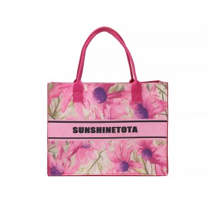 New Arrival Pink Felt Bag with Customized Logo Storage Bag