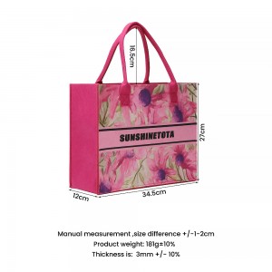 New Arrival Pink Felt Bag with Customized Logo Storage Bag