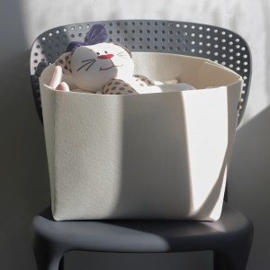 Multipurpose Felt Storage Basket Storage bin for Nursery, Closets, Plant Cover, Bathroom Shelves, Toys