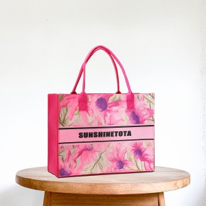 New Arrival Pink Felt Bag with Customized Logo Storage Bag