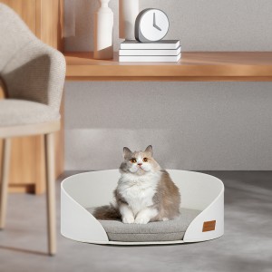 Pet products cat supplies washable felt round dog nest bed