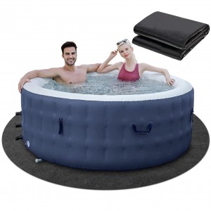 Hot Selling Large Round Washable Waterproof Oilproof Backing Felt Hot Tub Mat