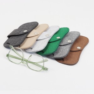 Durability style environmental responsibility Felt Eyeglass Cases