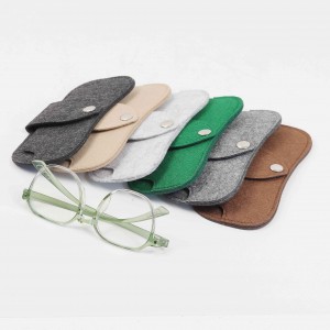 Printed logo portable sunglasses pouch mobile phone eyeglass soft pouch bag eyeglasses felt pouch bag