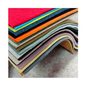 Fire Resistant Needle Punched Nonwoven Fabric Polyester wool Felt