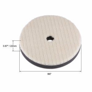 5 6 Inch wet polishing pad wool buffer pad foam heavy cutting pad polished for car detailing