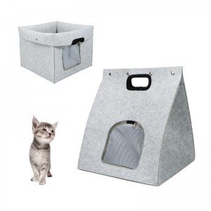 Wholesale factory price low MOQ multifunction flet portable foldable pet bag dog cat nest cage house bed