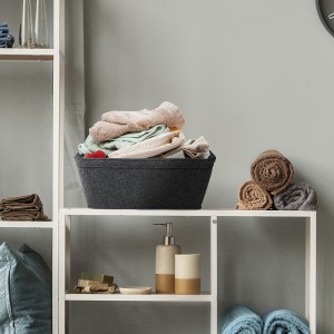 BSCI FACTORY MADE felt fabric foldable CUBE storage baskets